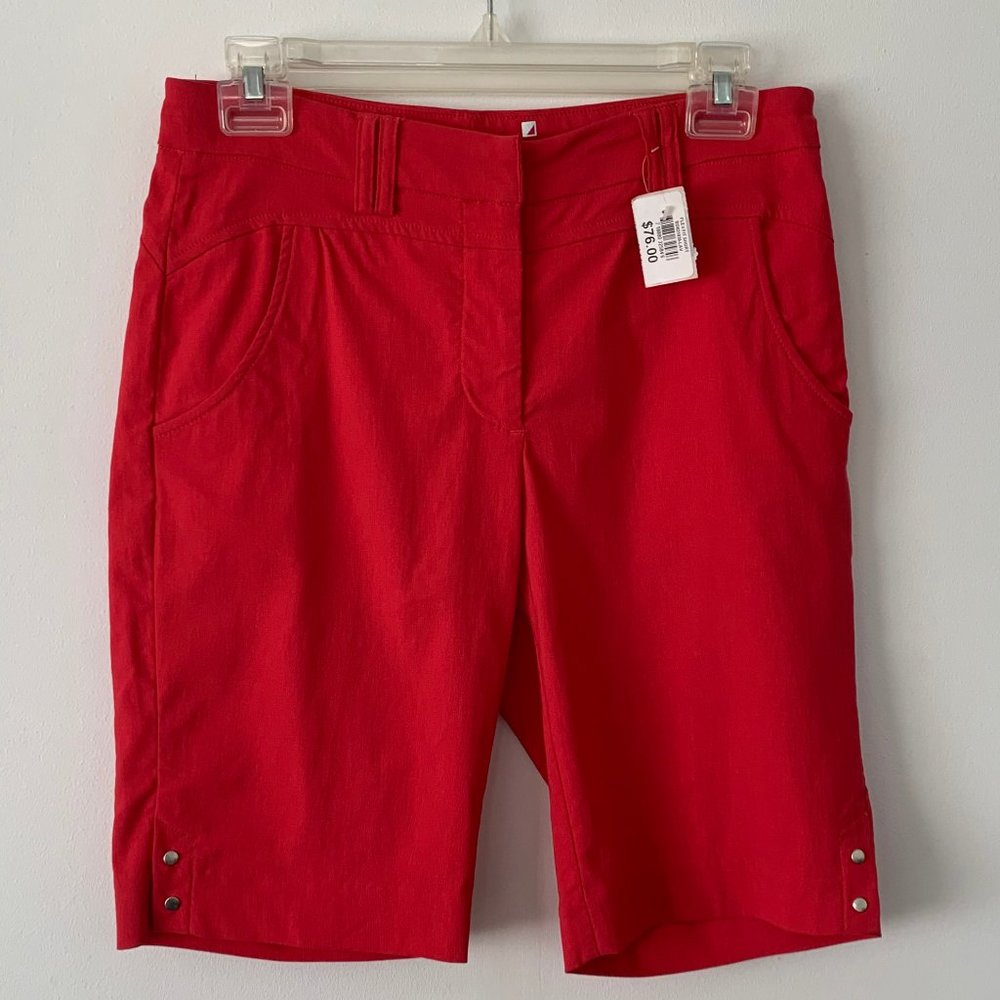 Bette and Court Womens Size 4 Red Golf Shorts